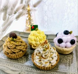 ☆Christmas限定☆ヴィーガン&グルテンフリーケーキ 4個セット《ヴィーガンスイーツ》