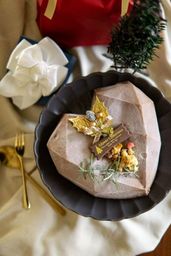 無添加&グルテンフリー クリスマスチーズケーキ(チョコストロベリー)