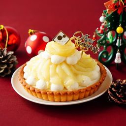 【クリスマス限定ピック付き】グルテンフリータルト◆長野県産ラ・フランス＜冷凍＞ 5号 15cm