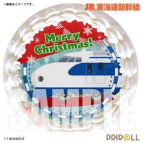 Xmasプリケーキ（0系新幹線）【特典缶バッジ付き】[JR東海道新幹線]5号 15cm