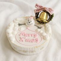 《無添加》わんちゃんと一緒にクリスマスも楽しもうケーキ 4号