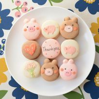 ブタちゃん好きにはたまらないマカロンギフト９個セット