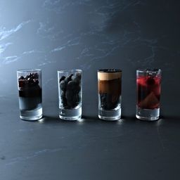 漆黒のグラスデザート | キャラメル・ラムレーズン・アマンド・黒い果実：バレンタイン2026