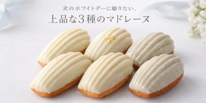 【ホワイトデー限定】ホワイトチョコがけマドレーヌ 3種6個セット（プレーン・柚子・ミルクティー）ホワイトデー２０２６