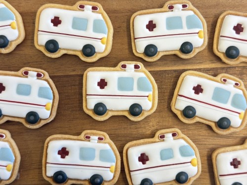 【消防車】アイシングクッキー