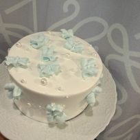 カラバリ豊富！キュートリボンパールケーキ4号｜推しカラー対応・リボンデザイン