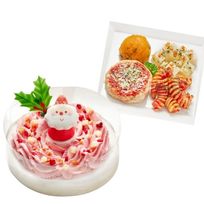 犬用 クリスマス ケーキ＆ごちそう 2点セット 愛犬と楽しむXmasケーキとXmasデリプレートのセット
