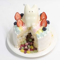 ねこプリン ギミックケーキ 5号 バレンタイン2026
