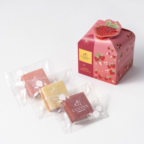 【GODIVA】サブレショコラ ストロベリー アソートメント（3個入）バレンタイン2026