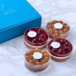 【AND CAKE】ショートケーキ ショコラ&ヴェリーヌ フォレ ノワール 4P ホワイトデー2026
