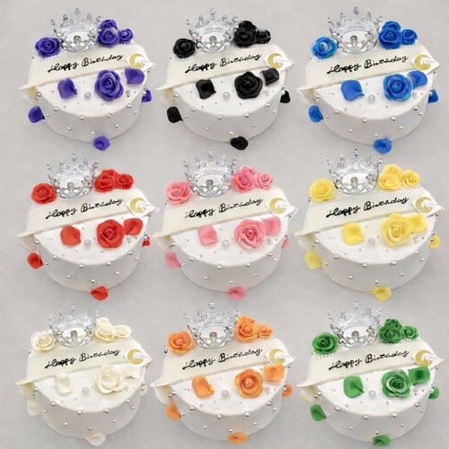 【選べる9色】ローズリボンテープケーキ｜誕生日・記念日・推し活対応｜主役感◎