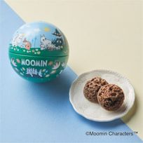 ムーミン チョコクランチ入りボール缶（グリーン）【バレンタイン2026／ホワイトデー】
