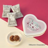 ムーミン チョコクランチ ハート缶