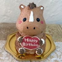 馬の立体ケーキ 動物 ケーキ 誕生日 チョコ センイルケーキ 5号