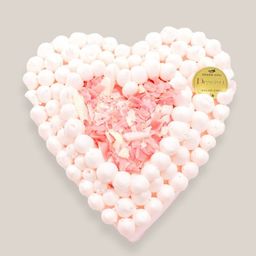 【バレンタイン限定】ハートのホワイトチョコレートケーキ 5号（5〜6名）｜ベリー香るご褒美ショコラ