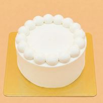 すっぴんケーキ ジェノワーズデコレーションケーキ  ※フルーツトッピングなし 5号サイズ【冷凍便】