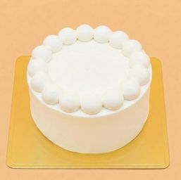 すっぴんケーキ ジェノワーズデコレーションケーキ  ※フルーツトッピングなし 5号サイズ【冷凍便】