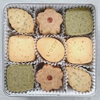 クッキー缶 さくら【シルバー缶深】