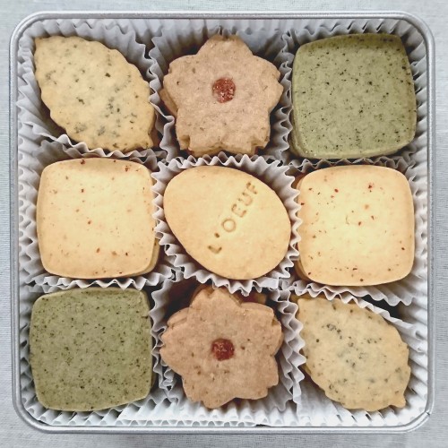 クッキー缶 さくら【シルバー缶浅】