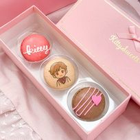 文字入れ◎プリントマカロン入りギフト♡3つ入り ホワイトデー2026