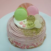 静岡産さくら香る さくらのモンブラン 〜黒糖ダックワーズとあんこのババロア〜ひな祭り2026