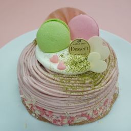 静岡産さくら香る さくらのモンブラン 4号 〜黒糖ダックワーズとあんこのババロア〜｜春限定