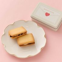 【Q-pot CAFE.】ラブレター スイーツ缶／ホワイト（レーズンサンド2個入り） バレンタイン2026 ホワイトデー2026