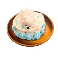 ホールケーキ 4号 ハリネズミのスイートポテト 白熊が琥珀糖で泳ぐ かわいい プレゼント 冷凍