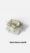 【色が選べる】ハートドットケーキ❤︎甘さ控えめクリームチーズ風味クリーム