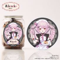 【みけねこ】 アクリルコースター付きケーキ缶（ダブルチョコレート）