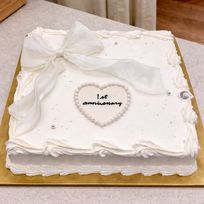 【大型】ピュアリボンケーキ｜記念日・誕生日・結婚祝い・法人イベント