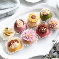 【うめとおはぎ】わんことお花のおはぎ8個＜卵不使用無添加＞