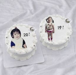 エモい幼少期プリントケーキ｜推し活・本人不在の誕生日会・周年対応