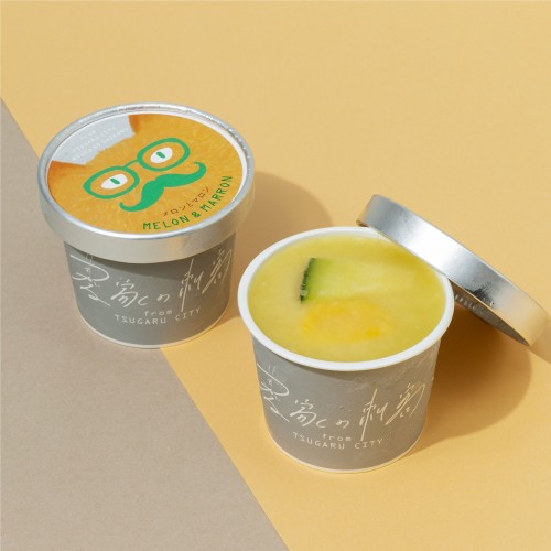 【㈱クリエイティブアローズ】農家のおやつジェラートMELON & MARRON（メロンとマロン）6個入り