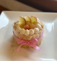 米粉のりんごとさつまいものデコレーションケーキ