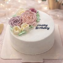 パステルローズフラワーケーキ4号