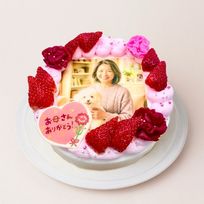 母の日フォトケーキ生クリーム 4号 12cm 母の日2026