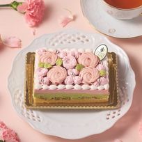 【Q-pot CAFE.】Sweet Flower Cake (7.5cm×11cm※2～3名様)  母の日2026