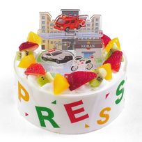 デコスタトミカ緊急車両 生クリーム 5号 15cm ds-emg-cream-5 こどもの日2026 