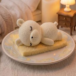 おねんねクマちゃん プレーン スポンジのお布団ですやすやレアチーズ