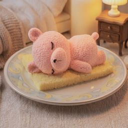 おねんねクマちゃん いちごレアチーズ スポンジのお布団ですやすやレアチーズ