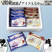 ご当地 アイスクリーム詰め合わせ 関東銘菓 アイスセット 神奈川の横濱ハーバー 埼玉の十万石まんじゅう をそれぞれアイスで愉しむ 2種5個 10個入 父の日2026 