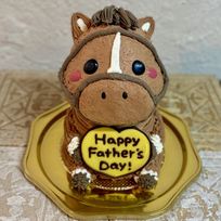 父の日⭐︎馬の立体ケーキ（ハートプレート） 馬 動物ケーキ 5号 父の日2026
