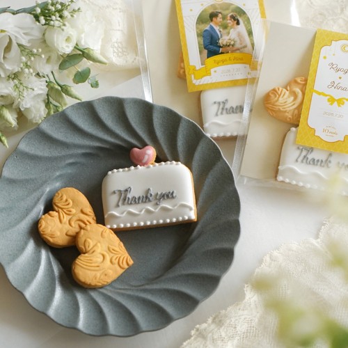 ウエディング プティクッキー（30個からご注文可能）/ 結婚式 お誕生日会 プチギフト