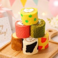 ロールケーキタワー ミニロールケーキ 6個セット 