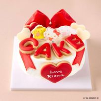 ハローキティ＆ポムポムプリン＆シナモロール カスタムケーキ【サンリオキャラクターズ エンジョイアイドルシリーズ】