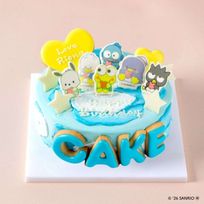 ポチャッコ＆タキシードサム＆けろけろけろっぴ＆バッドばつ丸＆ハンギョドン＆あひるのペックル カスタムケーキ【サンリオキャラクターズ エンジョイアイドルシリーズ】