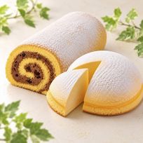 ふんわりチーズケーキ(６号 18cm) ＆ ラムレーズンロール(17cm) セット