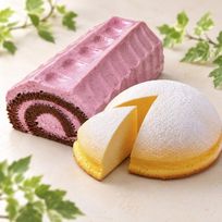 ふんわりチーズケーキ(６号 18cm) ＆ 木苺ロール(17cm) セット