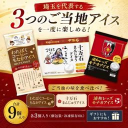 お中元 2026 アイス 埼玉 銘菓 アイスクリーム 詰め合わせ セット ご当地 アイス ギフト 9個入 十万石まんじゅう わたぼくコーヒー 浦和レッズ モナカアイス お中元 2026 アイス2026 